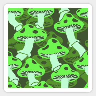 Double Mushroom Pattern 3 Sticker